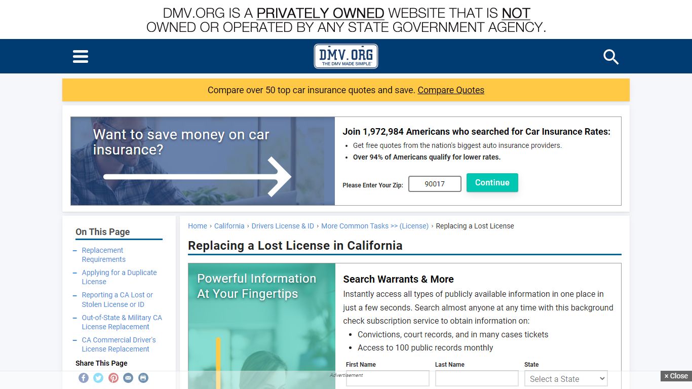 How to Replace a Lost California Driver's License | DMV.ORG