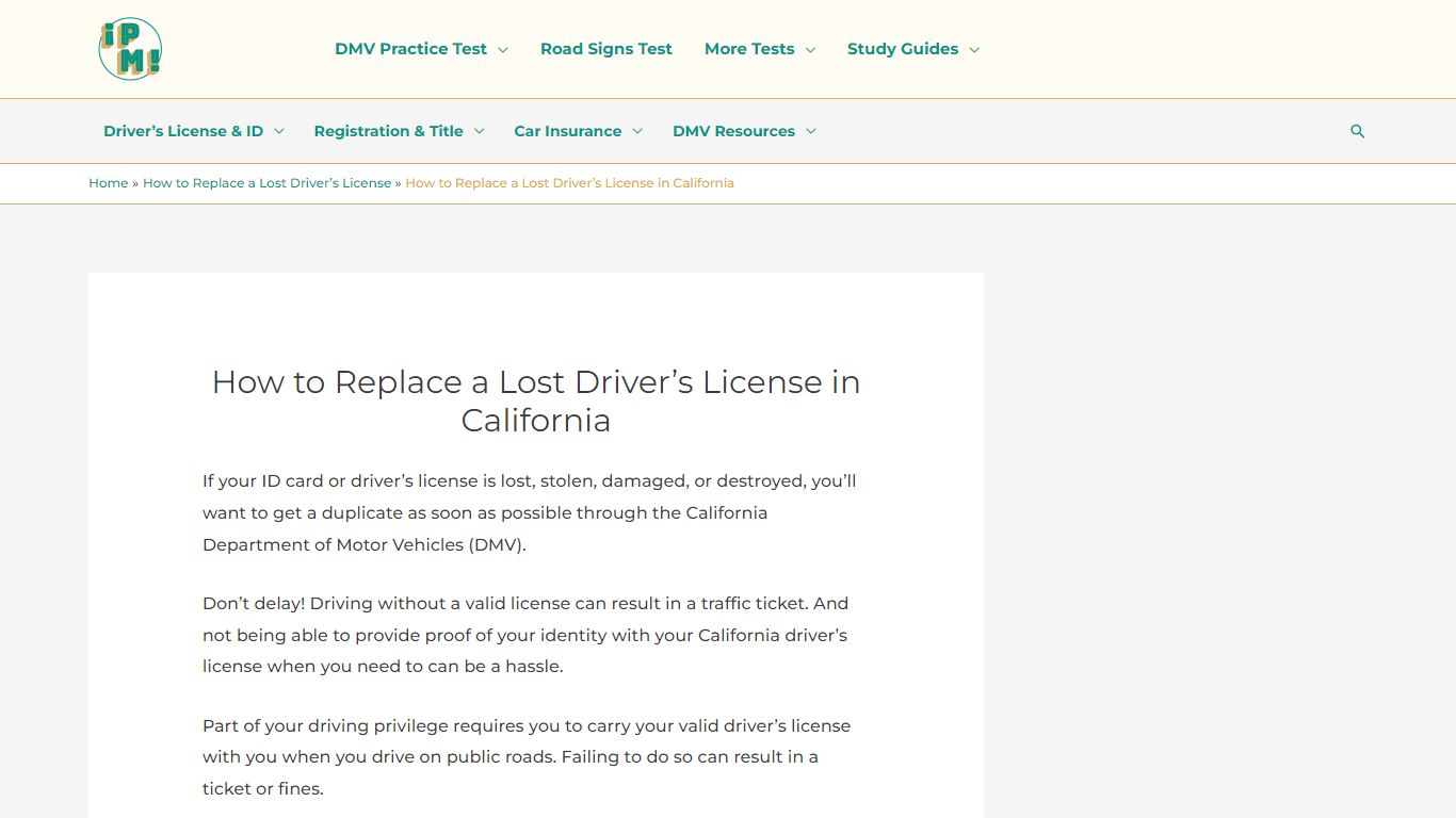 How to Replace a Lost Driver’s License in California